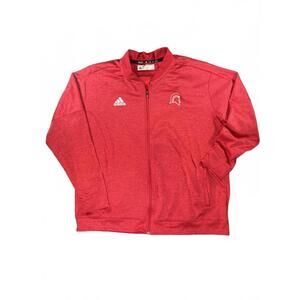 Adidas Men's Spartans Red Full-Zip Athletic Jacket - Size 3XL